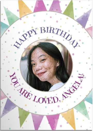Greeting Card - Garland Photo